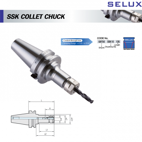 Bầu Kẹp Chuẩn Collet GBT SELUX